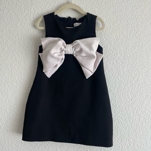 Girls black and white Zara dress